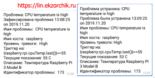 Сообщение о проблеме и восстановлении: Измененный шаблон