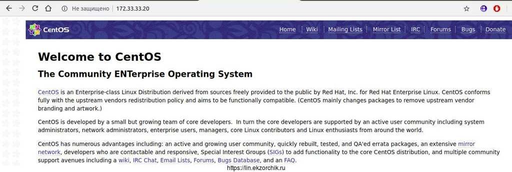 Базовая работа nginx on CentOS 7
