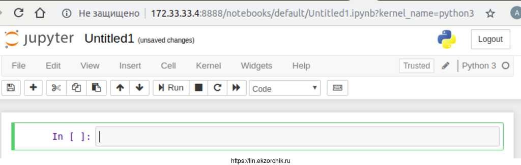 в использовании Jupyter Notebook есть интерактивное средство написания кода: New — (Notebook) Python 3