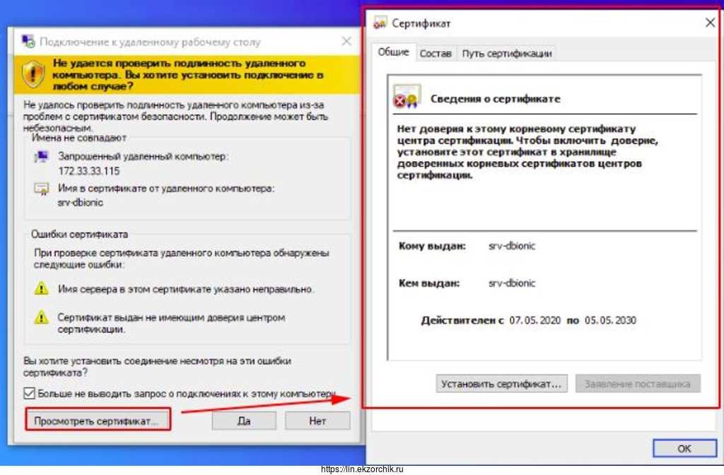 Сертификат самоподписанный