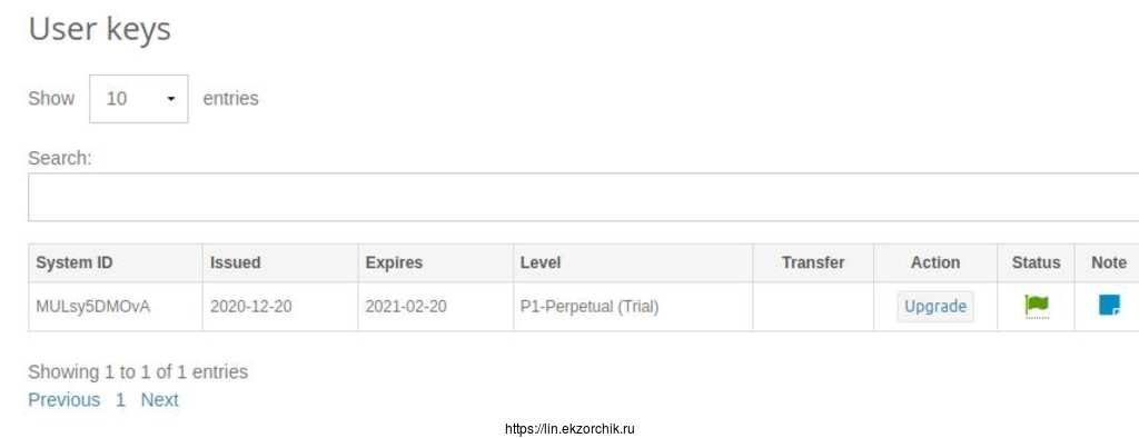 Моя тестовая лицензия сроком на 60 дней