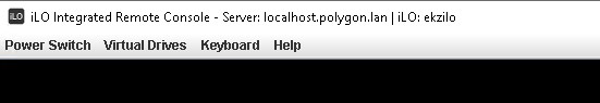 Подключаюсь к iLO своего HP MicroServer Gen8
