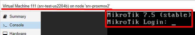 Mikrotik CHR вместо Ubuntu 22.04 под Proxmox