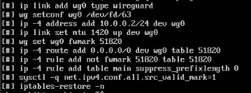Поднимаем интерфейс wg0 на srv-client