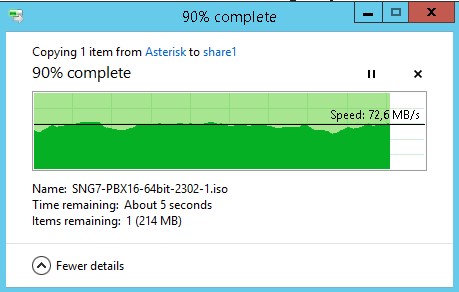 Из Windows системы копирую в каталог чтчто-либо и после проверяю, что это что-либо отобразится на Ubuntu системе
