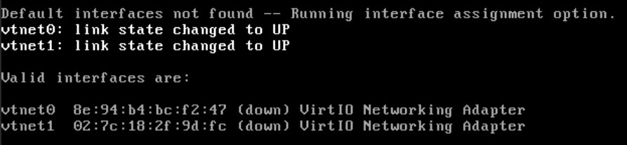 Интерфейсы после перезагрузки pfsense 2.6.0