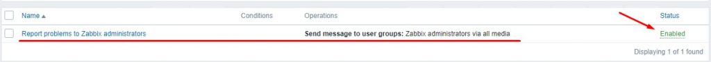Теперь включаем возможность отправки отчетов на Email, как в случае аварии, так и восстановлении аварии: