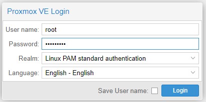 Авторизуюсь через Web-интерфейс в Web-панели Proxmox 8.2