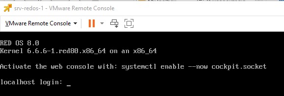 Операционная система успешно загрузилась.