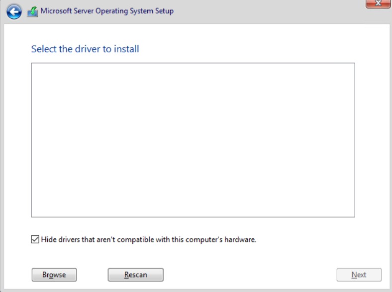 Тут нужно снять галочку с Hide Drivers